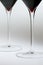 Stems of wine glasses