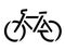 Stencil bike symbol