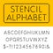 The Stencil Thin Alphabet Vector Font