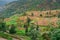 Step agriculture, or terrace agriculture, Garhwal, Uttarakhand, India