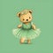 Step into enchanting dreams with a colorful ballerina bear