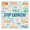 Step Exercise word cloud