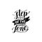 Step out of the comfort zone hand written lettering positive mot