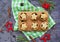 Step-by-step cooking of mince pies traditional British Christmas shortcrust pastry cakes stuffed with dried fruits, nuts and