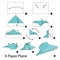 Step by step instructions how to make origami A Paper Plane