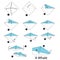 Step by step instructions how to make origami whale.