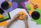 Step by step master class. Create a decoration for a party from Halloween pumpkins.