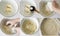 Step-by-step preparation of the dough for the Royal cottage cheese pie