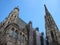 Stephansdom Church Landmark in Vienna Austria with Blue Sky