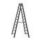 Stepladder vector icon.Black vector icon isolated on white background stepladder .