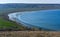 Steppe landscape, shore of the Tiligul estuary in spring,.south of Ukraine