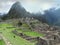 Stepped architecture of Machu Picchu. Peru
