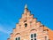 Stepped gable of old town hall in Woudrichem, Netherlands