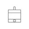 Stepper motor outline icon vector design illustration