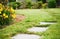 Stepping Stones in Front Yard