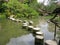 Stepping Stones in Japanese garden - Heian Temple, Kyoto, Japan