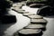 Stepping Stones into the Japanese Gardens, copy space