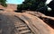 Steps carved in the rock of tirumayam fort