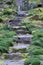 Steps covered in moss, photographed in the Botanical Gardens in Gothenburg, Sweden.