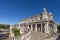 Steps and facade of the castle Queluz. Sintra.