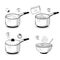 Steps how to cook porridge.