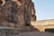 Steps leading from Cave 3 to Cave 4. Badami caves, Badami, Karnataka.