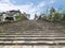 Steps leading to Santa Maria Church in Ilocos Sur province, Philippines