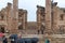 Steps leading to the Temple of Artemis in ruins of the great Roman city of Jerash - Gerasa, destroyed by an earthquake in 749 AD,