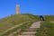 Steps Leading up to Glastonbury Tor in Somerset, UK