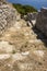 Steps on right of House of Tyche, Ancient Thira, Santorini