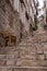 Steps in Street in Dubrovnic in Croatia Europe