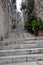 Steps in Street in Dubrovnic in Croatia Europe