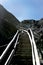 The steps to upper Grindelwald Glacier
