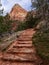 Steps on the Watchman Trail in Zion National Park