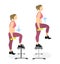 Stepup exercise for legs.