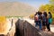 Stepwell `Adi Kadi Vav` in Uparkot Fort