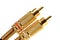 Stereo audio jacks gold plated