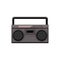 stereo boombox audio cartoon vector illustration