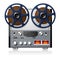 Stereo reel to reel tape deck player recorder