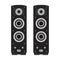 Stereo speaker vector flat icon music bass. Sound electronic equipment audio volume disco. Loud acoustic system