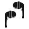 Stereo wireless earbuds icon, simple style