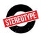 Stereotype rubber stamp