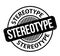 Stereotype rubber stamp