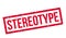 Stereotype rubber stamp