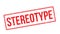 Stereotype rubber stamp