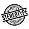 Stereotype rubber stamp