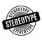 Stereotype rubber stamp