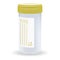 Sterile Plastic Medical Container. Blank Template Of Clear Empty Transparent Jar