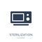 sterilization icon. Trendy flat vector sterilization icon on white background from Cleaning collection