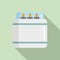 Sterilization milk bottle icon, flat style